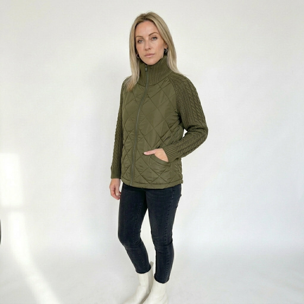 NORDIC | Quilted Knit Sleeve Jacket