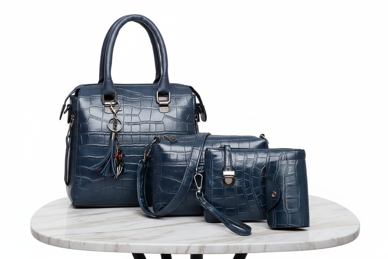 Evelyna - Set of 4 Leather Handbags Elegance (BUY 1 GET 1 FREE)