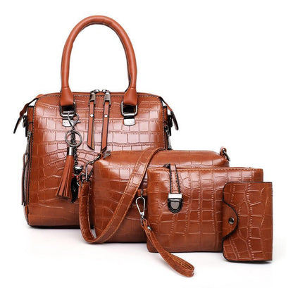 Evelyna - Set of 4 Leather Handbags Elegance (BUY 1 GET 1 FREE)