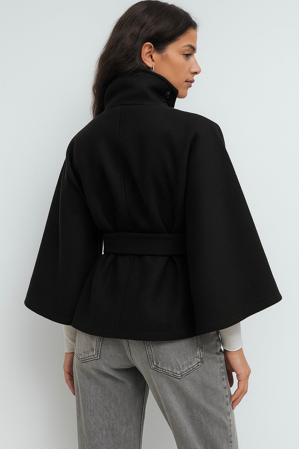 Chloe | Collared and belted jacket