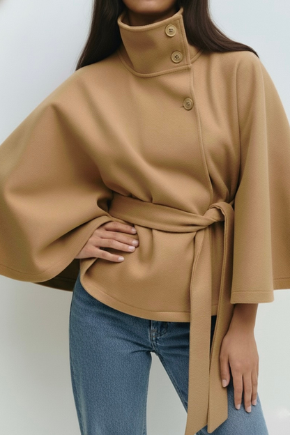 Chloe | Collared and belted jacket