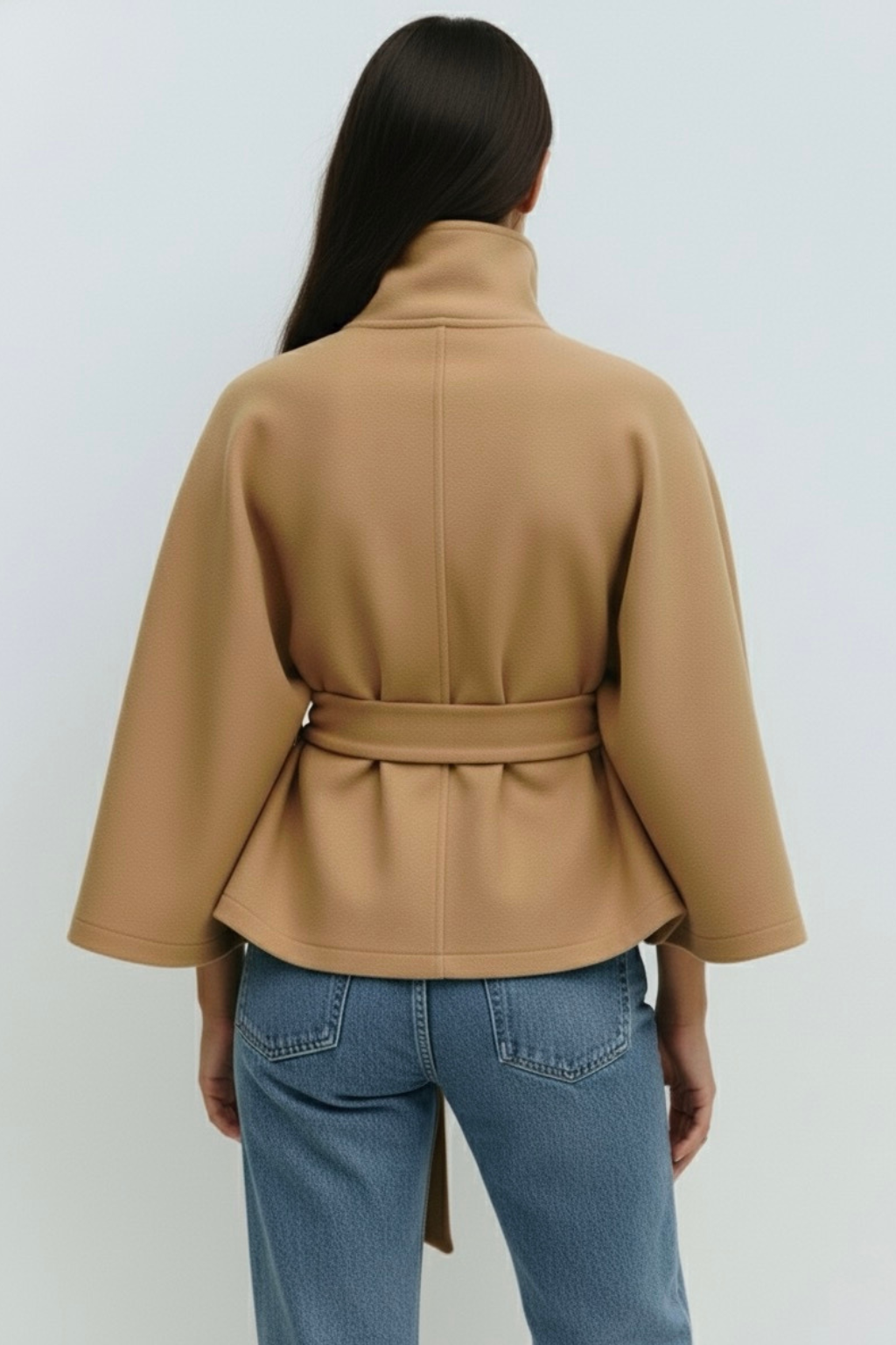 Chloe | Collared and belted jacket