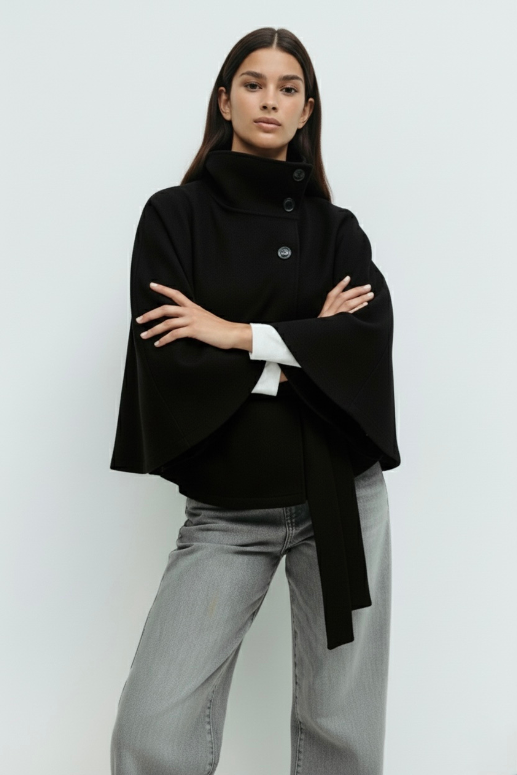 Chloe | Collared and belted jacket