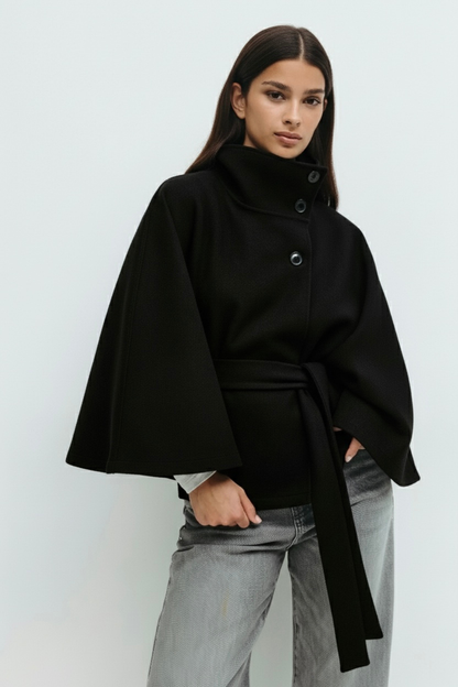 Chloe | Collared and belted jacket