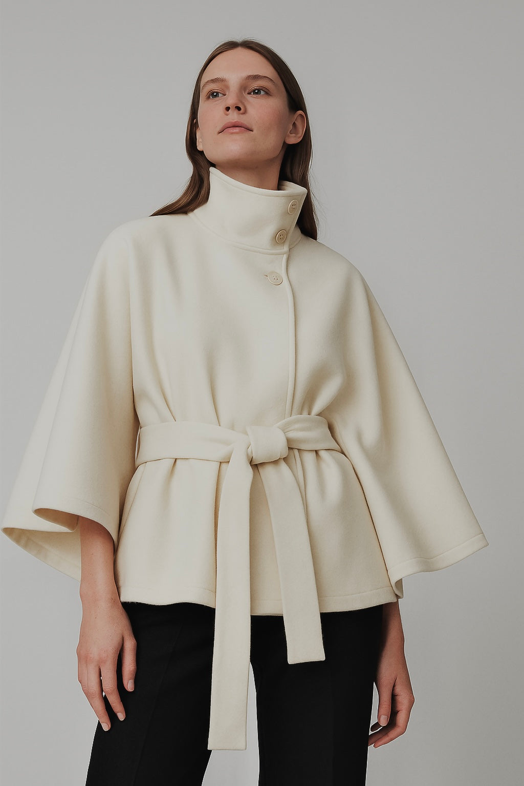 Chloe | Collared and belted jacket