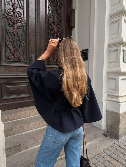 Chloe | Collared and belted jacket