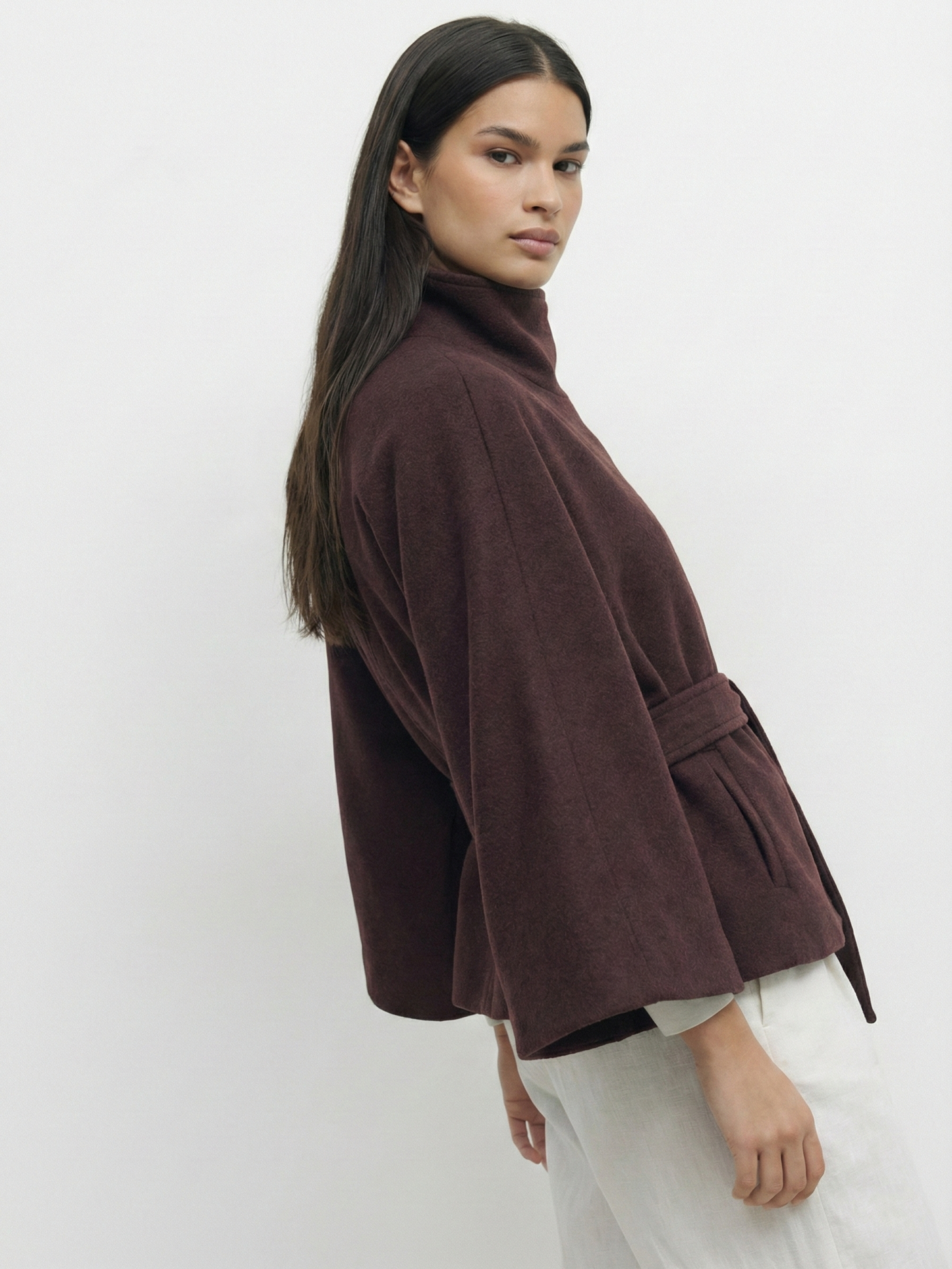 Chloe | Collared and belted jacket