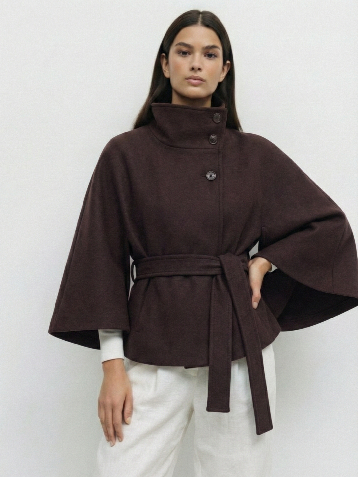 Chloe | Collared and belted jacket