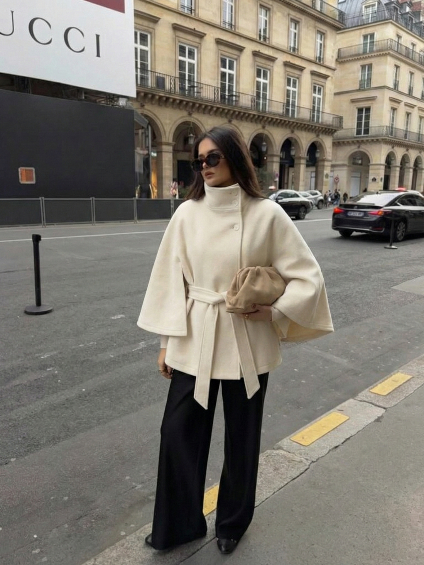 Chloe | Collared and belted jacket