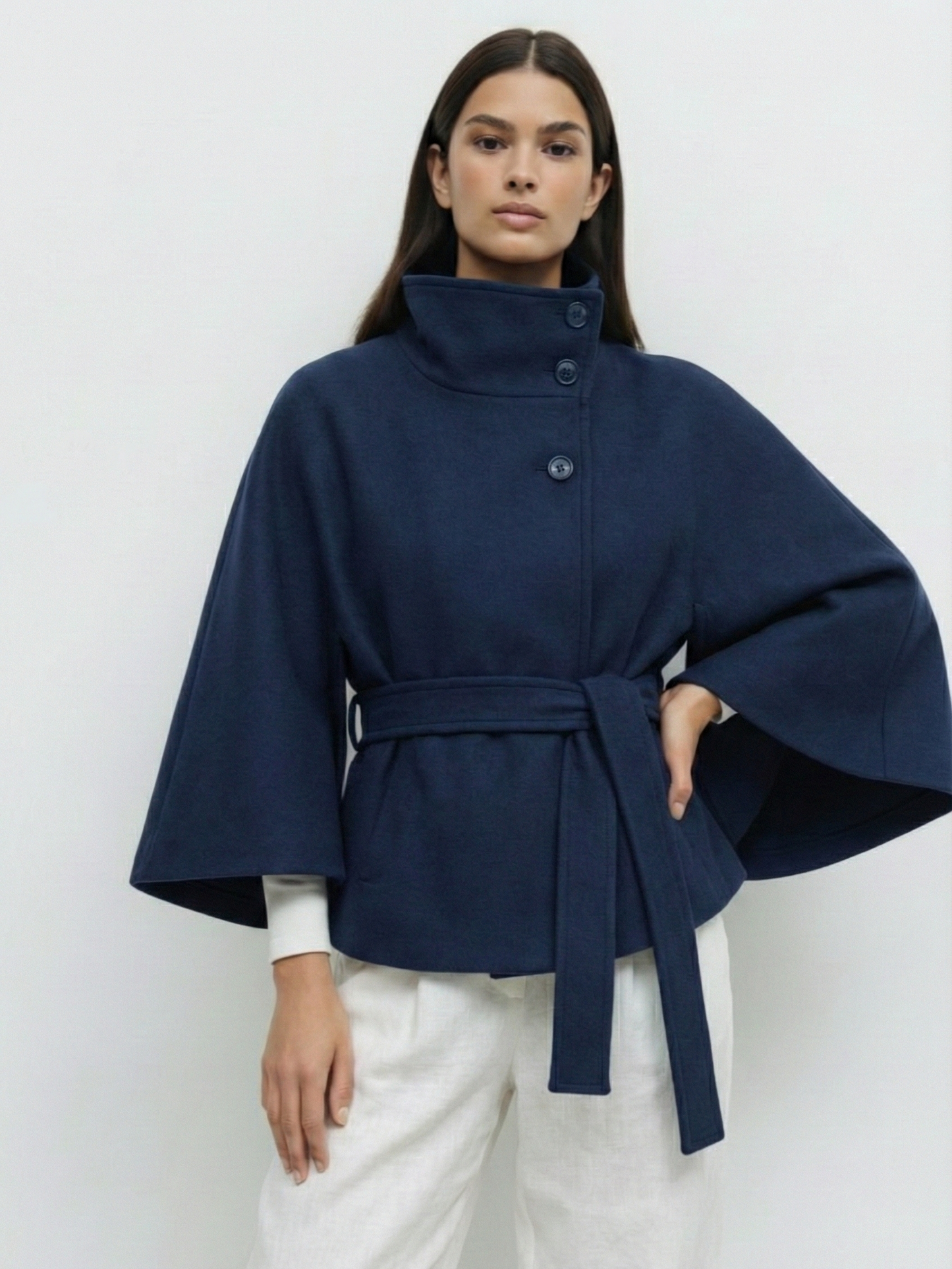Chloe | Collared and belted jacket