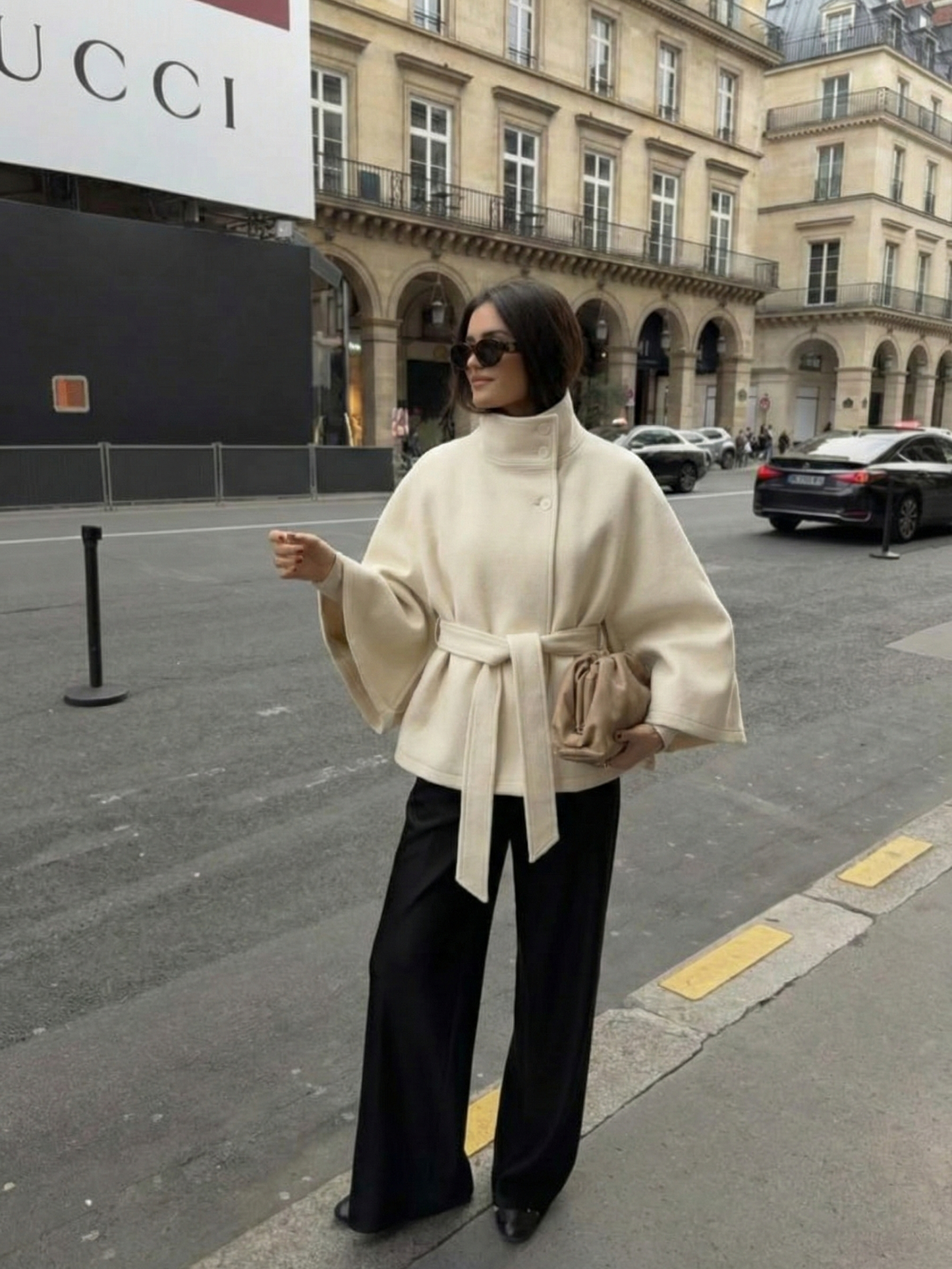 Chloe | Collared and belted jacket
