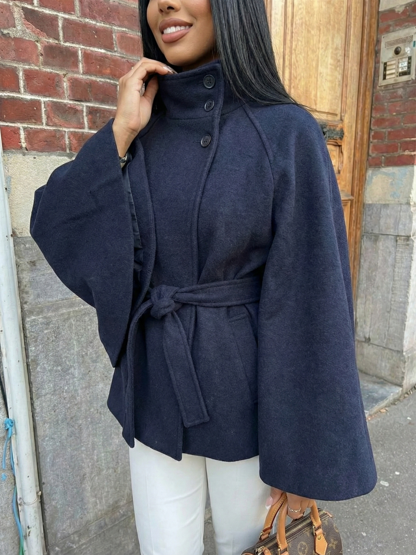 Chloe | Collared and belted jacket