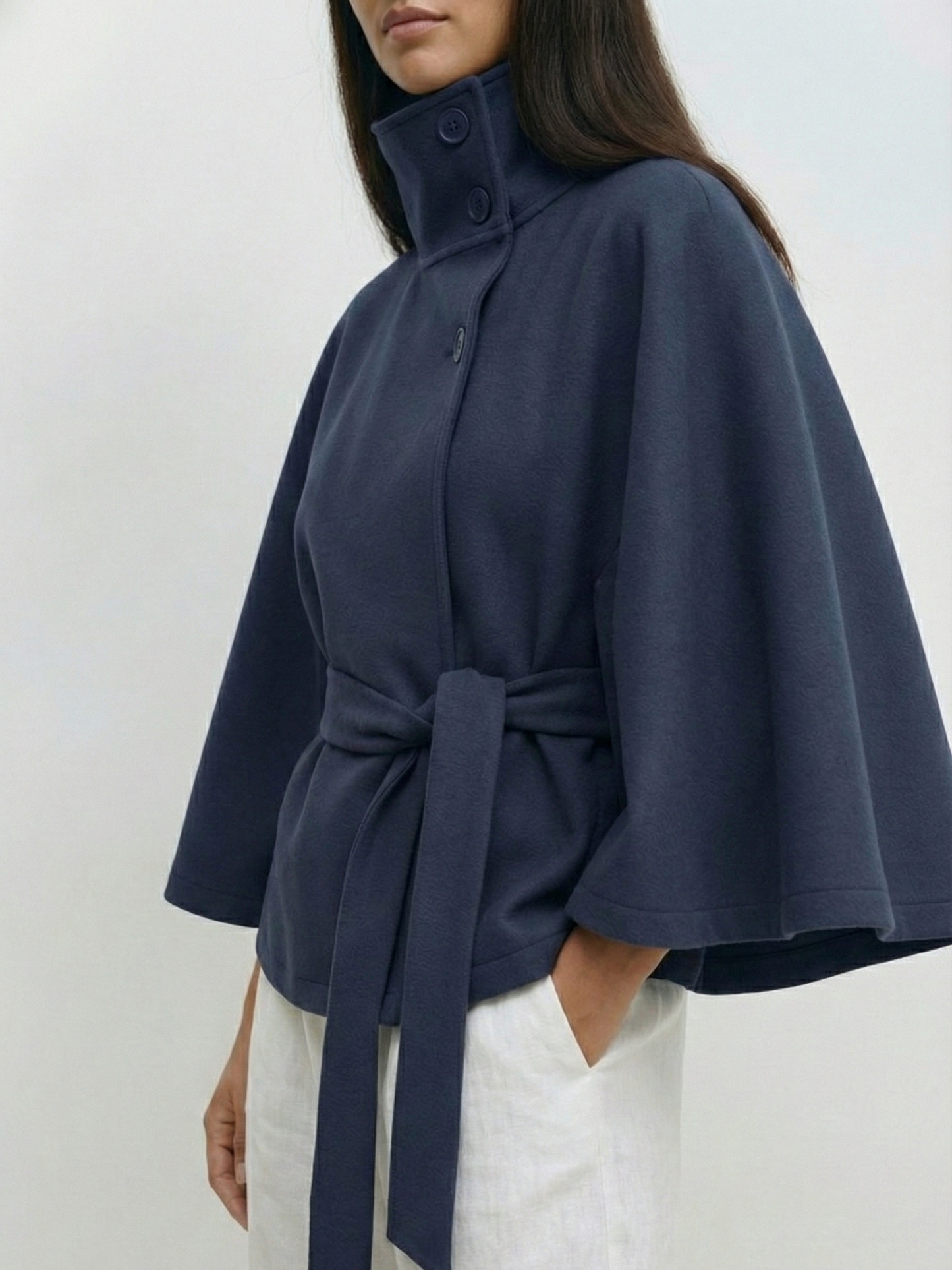 Chloe | Collared and belted jacket