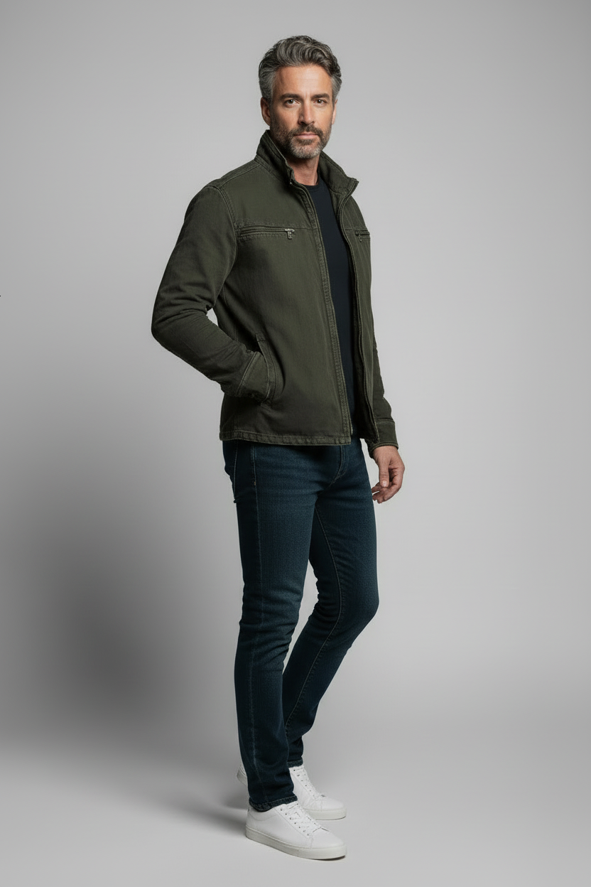 Alpine | Vintage Cotton Zip Jacket