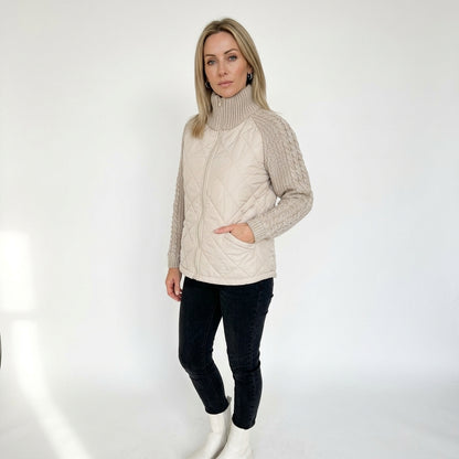 NORDIC | Quilted Knit Sleeve Jacket