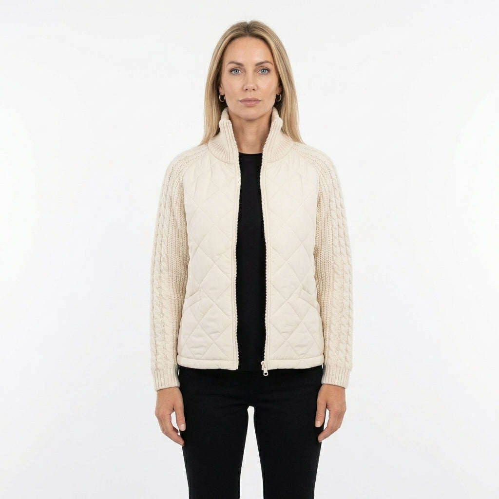 NORDIC | Quilted Knit Sleeve Jacket