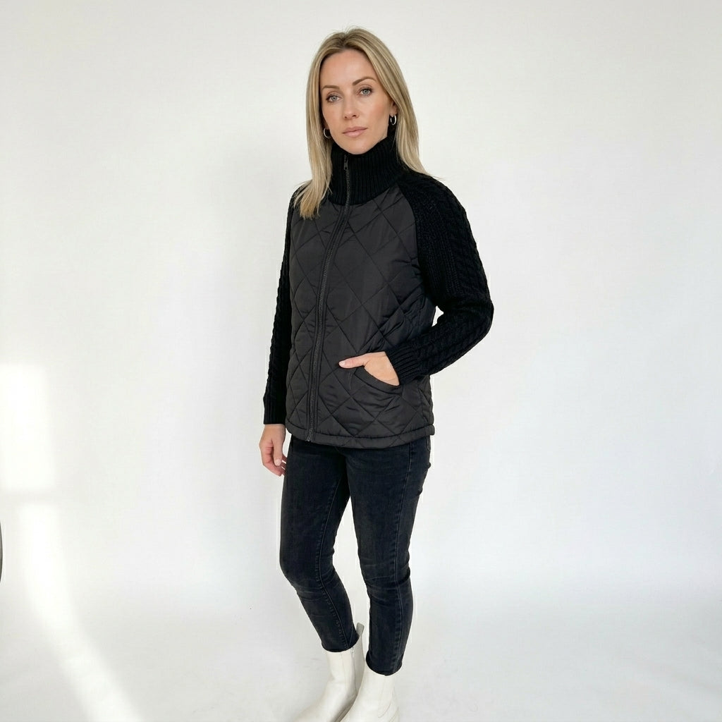 NORDIC | Quilted Knit Sleeve Jacket