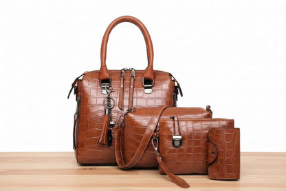 Evelyna - Set of 4 Leather Handbags Elegance (BUY 1 GET 1 FREE)