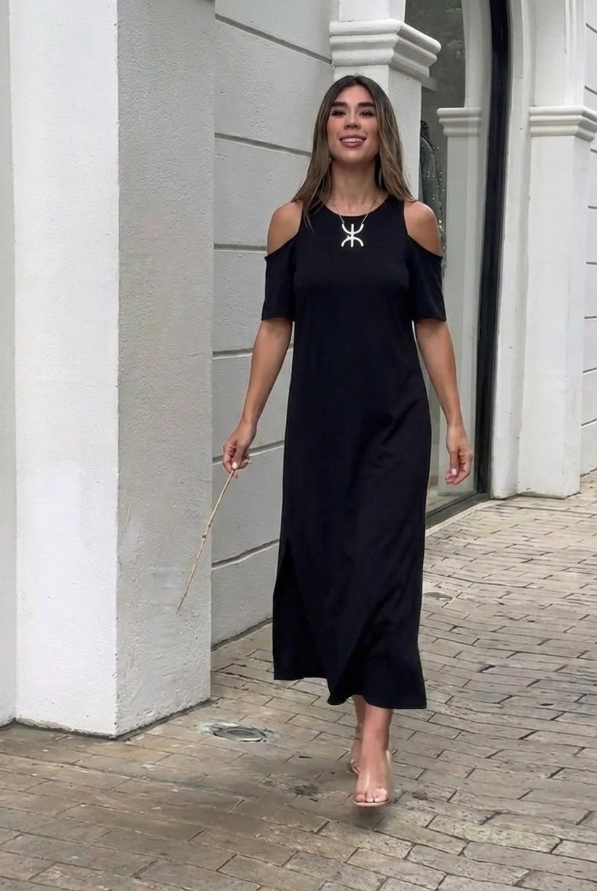 Leo | Long Off-the-Shoulder Relaxed Fit Dress