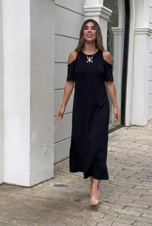 Leo | Long Off-the-Shoulder Relaxed Fit Dress